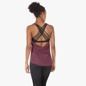 NWT ICYZONE Mauve Workout Top Built In Sportsbra